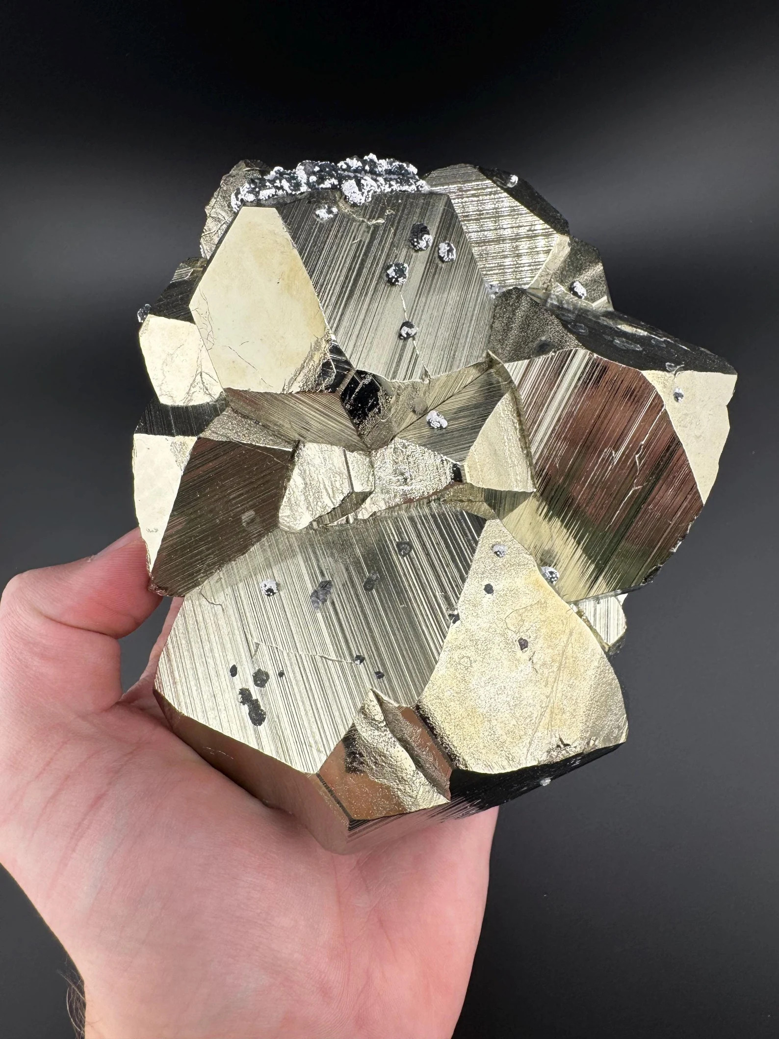 Pyrite - Large, Lustrous, Dodecahedral Specimen